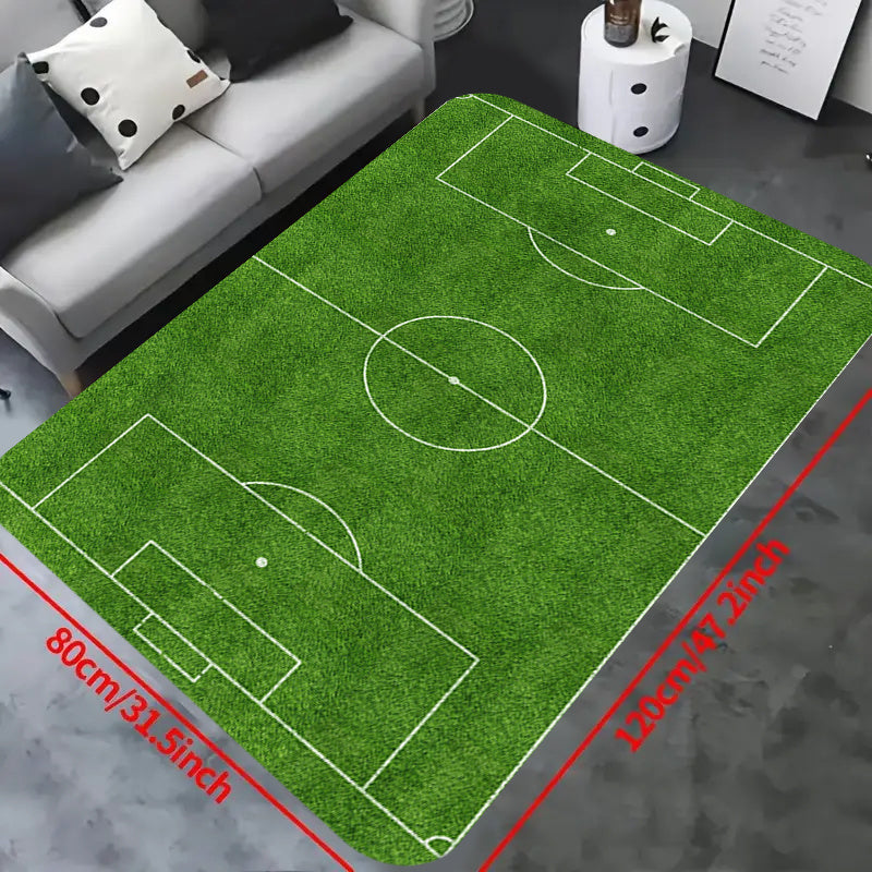 HighPeak GameZone™ Soccer Field Rug in Living Room