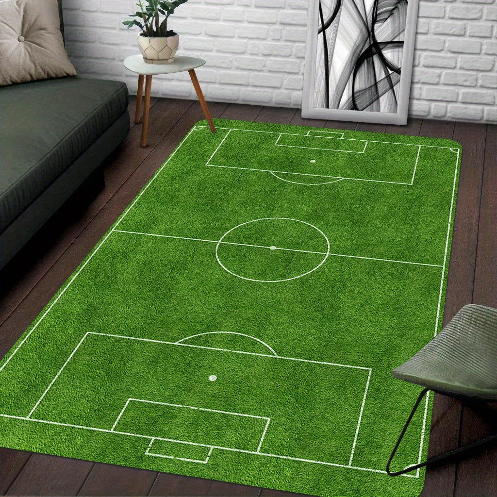 HighPeak GameZone™ Soccer Field Rug goal to goal