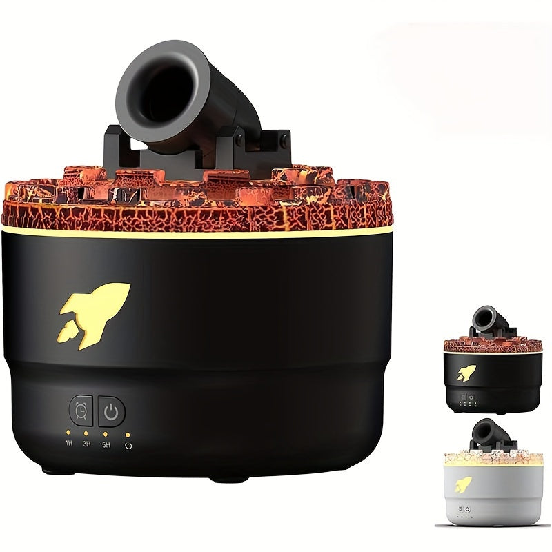 HighPeak HydroCannon mist humidifier in black with red textured top, featuring cannon-style nozzle and rocket logo