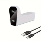 HighPeak P5 ChargeDock wireless charging station in white with LED display and USB cable for PlayStation controllers