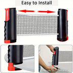 HighPeak PingPro™ set shown installed on dining table with net fully extended