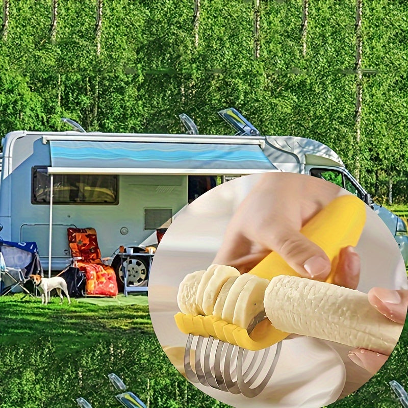 HighPeak SlicePro™ on RV travel and cutting banana