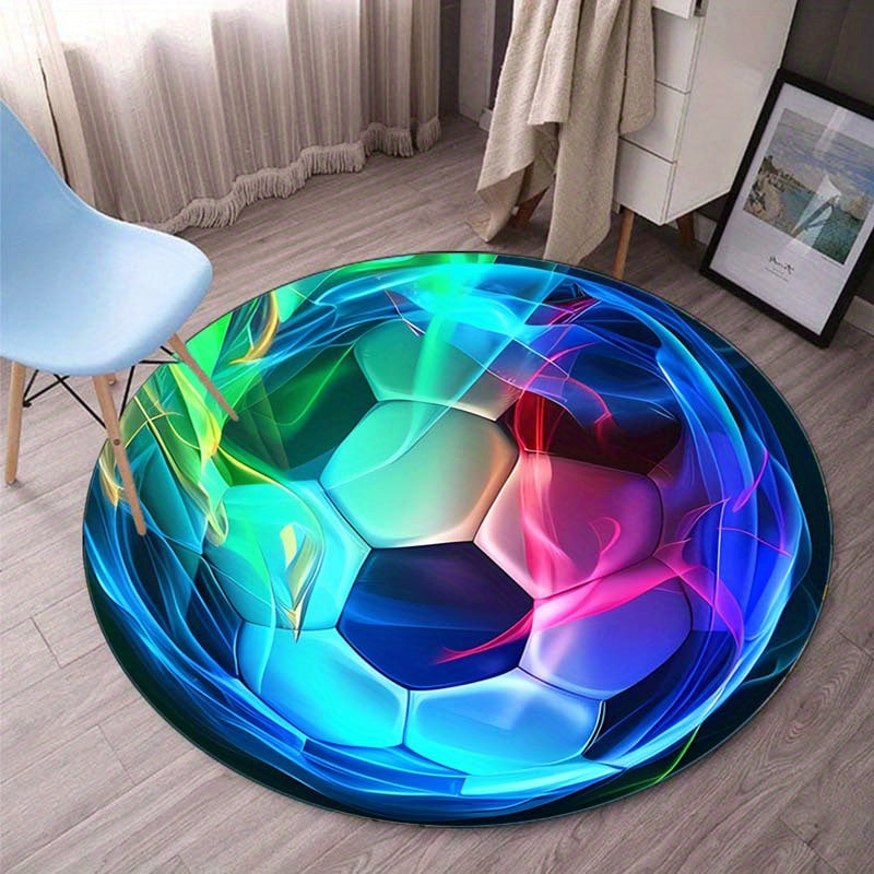 HighPeak VortexKick™ Round Soccer Rug Outside Big