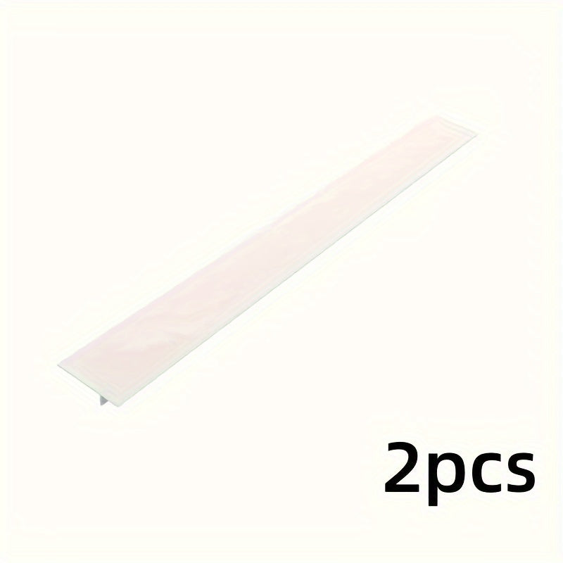 Kitchen Gap Guard silicone counter gap cover in white - 2 piece set for stove and counter protection, shown flat