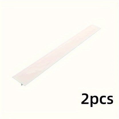 Kitchen Gap Guard silicone counter gap cover in white - 2 piece set for stove and counter protection, shown flat