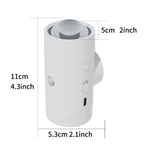 LumeGlow motion-sensing smart light in white, cylindrical design with USB port and control buttons - modern home lighting