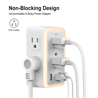 USB Wall Charger with Light