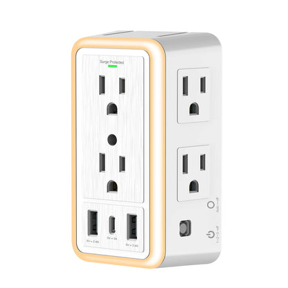 USB Wall Charger with Light