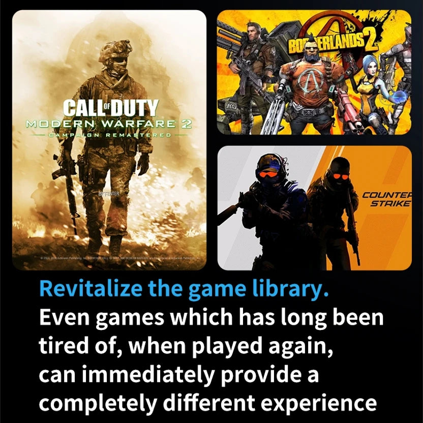 HighPeak RecoilMouse gun-style gaming mouse with vertical grip and trigger clicks enhancing FPS game control and precision.