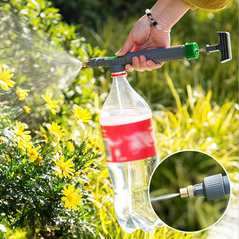 garden pump sprayer nozzles HighPeak Bottle Sprayer Nozzle – Fits Soda Bottles, Custom Jet Spray