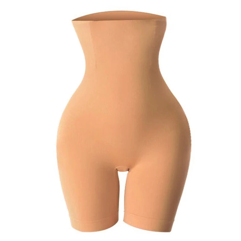 HighPeak High Waist Compression Shorts in nude with 360° waist compression and butt-lifting panels for smooth shaping