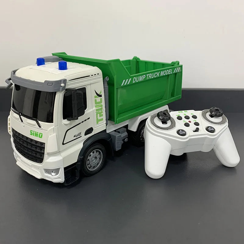 Remote Control Garbage HighPeak Remote Control Garbage Truck – 1:12 Alloy RC Toy for Kids