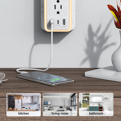 USB Wall Charger with Light