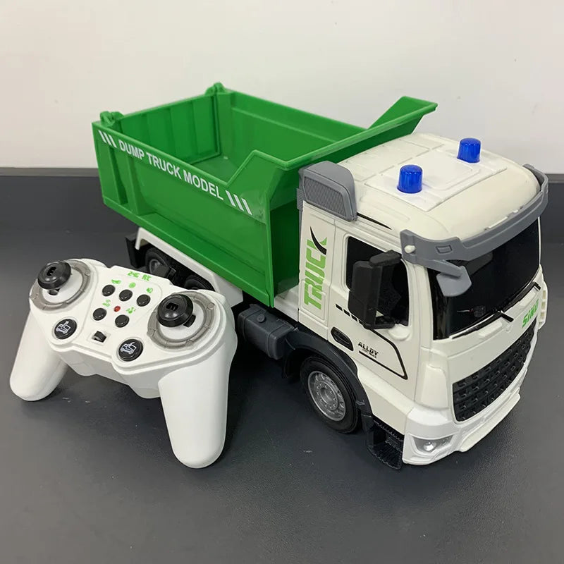 Remote Control Garbage HighPeak Remote Control Garbage Truck – 1:12 Alloy RC Toy for Kids