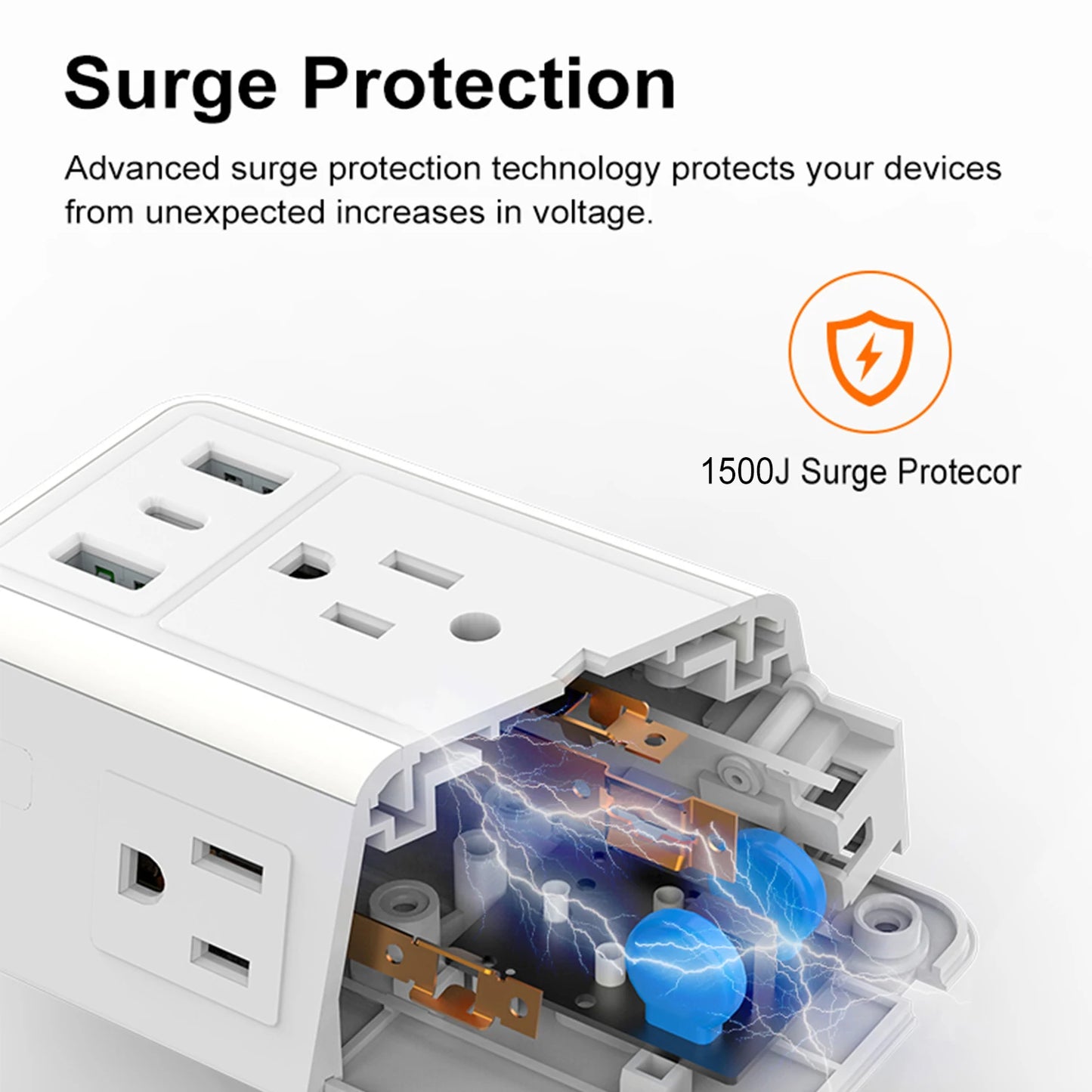 USB Wall Charger with Light