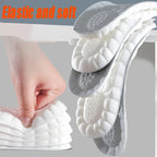 HighPeak AirFlexx 4D Shock-Absorbing Shoe Insoles showing elastic, soft white cushioning layers with massage-point texture.