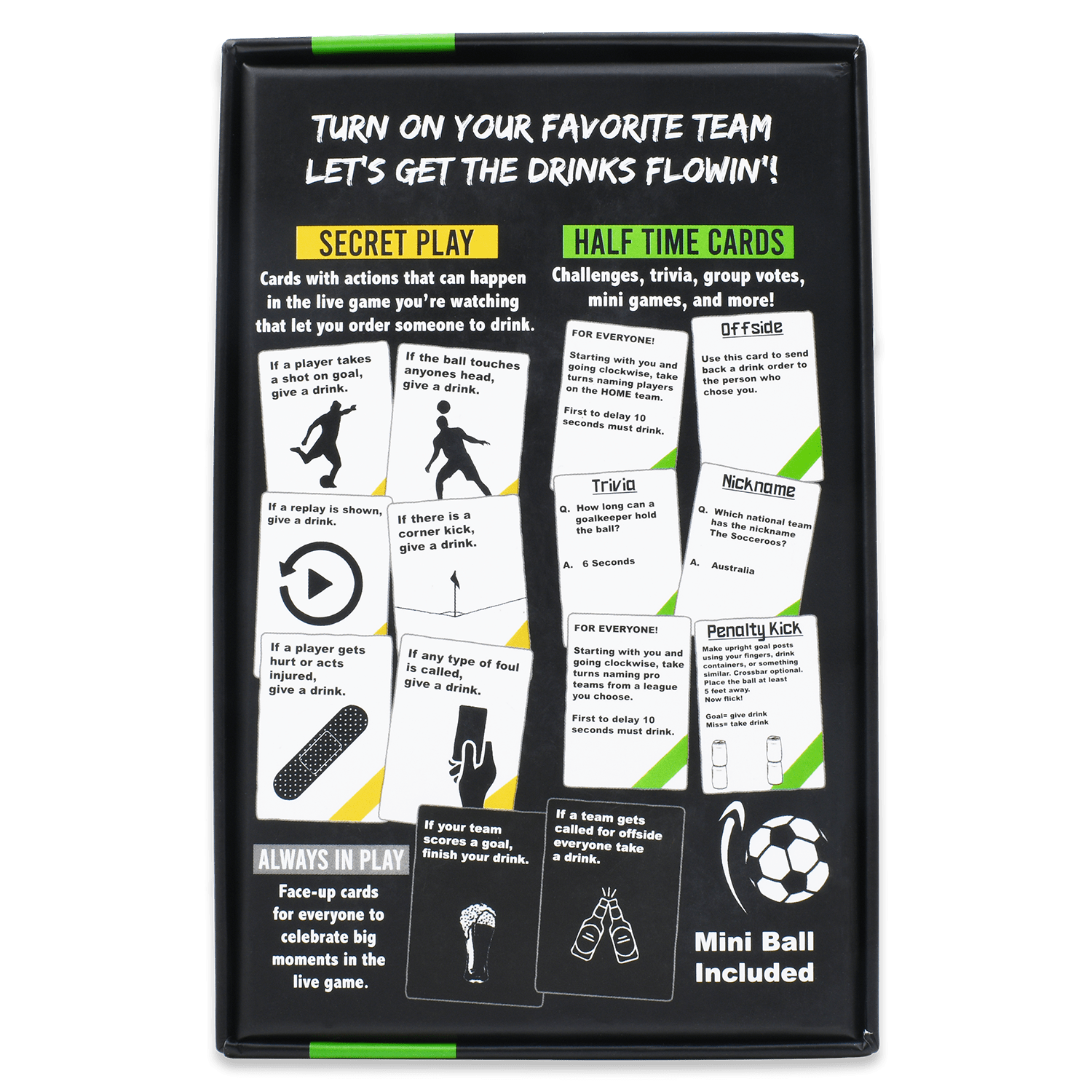 Watch Soccer, Get Drunk Game