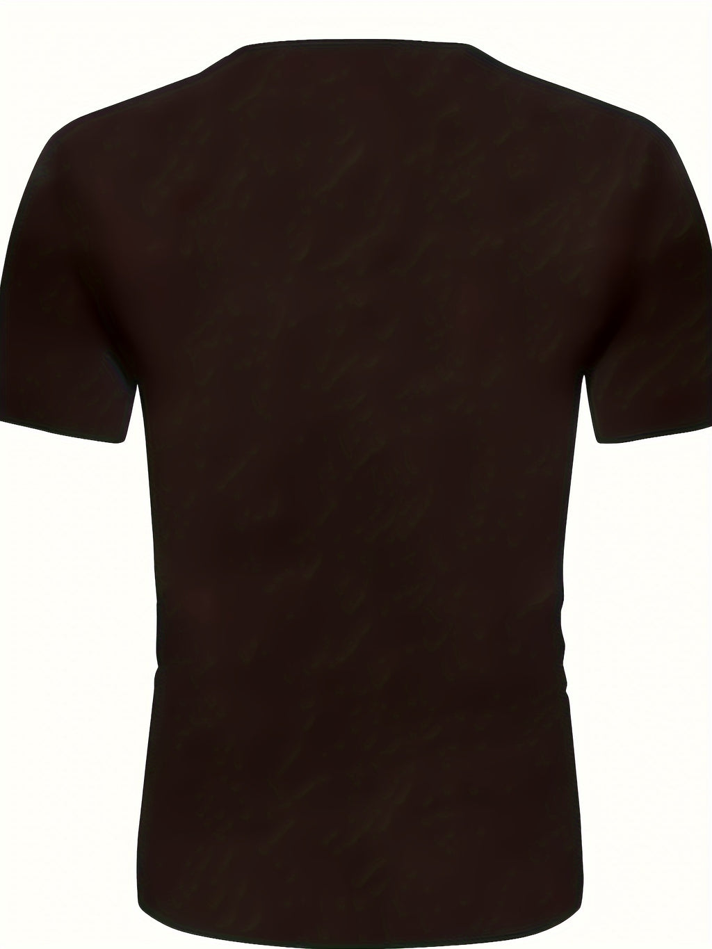 The Bruh Tee in black, featuring a classic crew neck design, shown from the back view with short sleeves and fitted silhouette