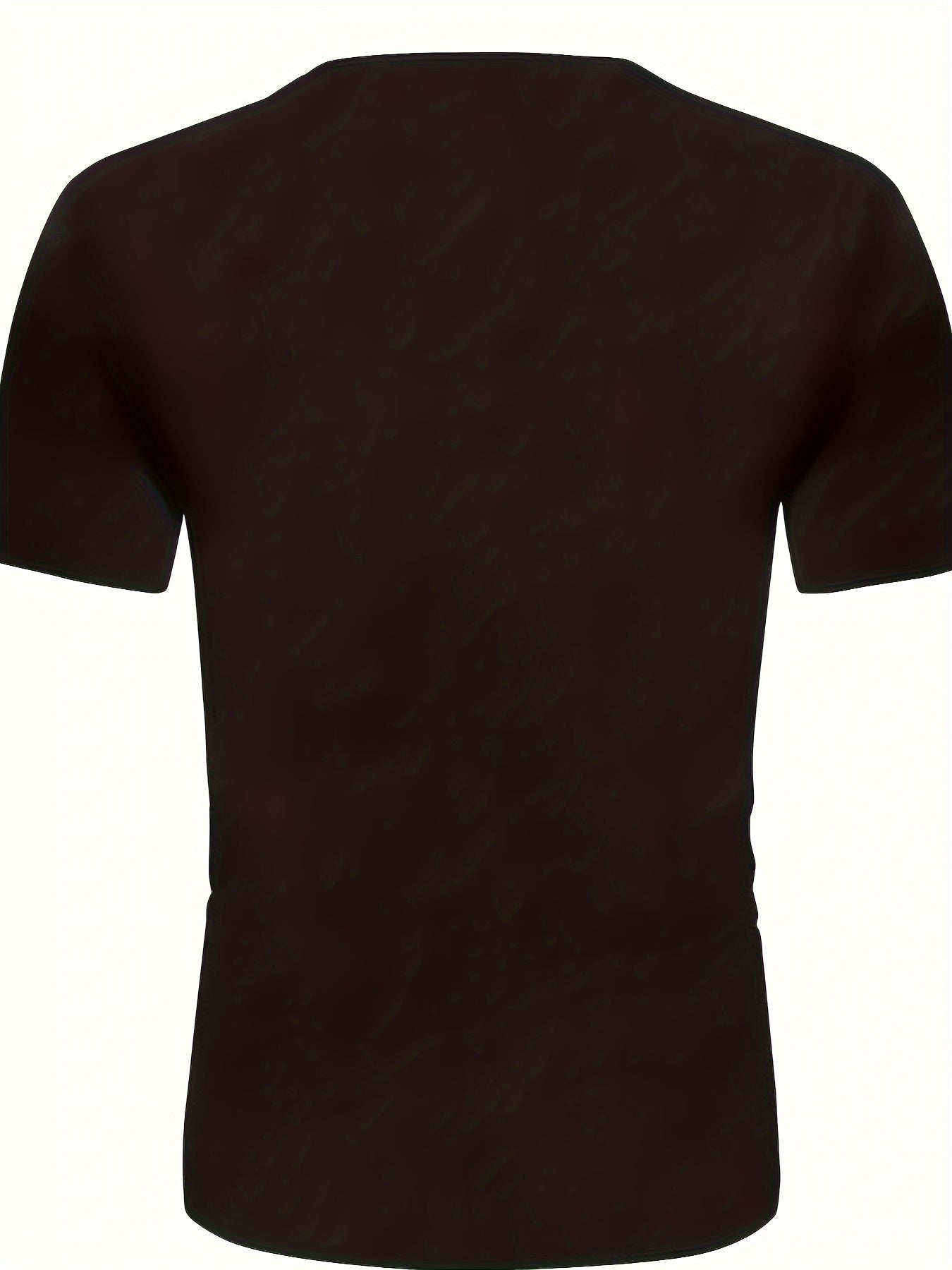 The Bruh Tee in black, featuring a classic crew neck design, shown from the back view with short sleeves and fitted silhouette