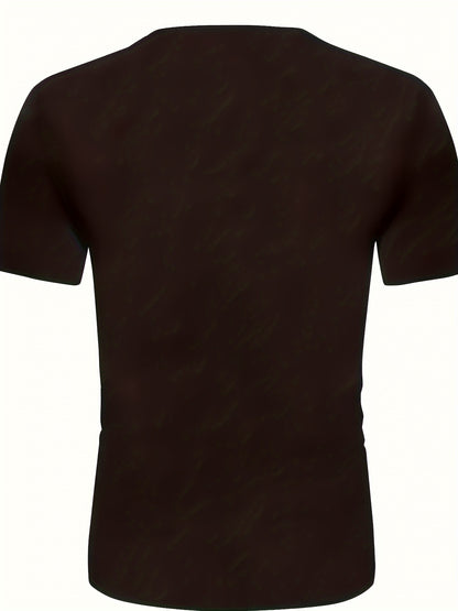 The Bruh Tee in black, featuring a classic crew neck design, shown from the back view with short sleeves and fitted silhouette