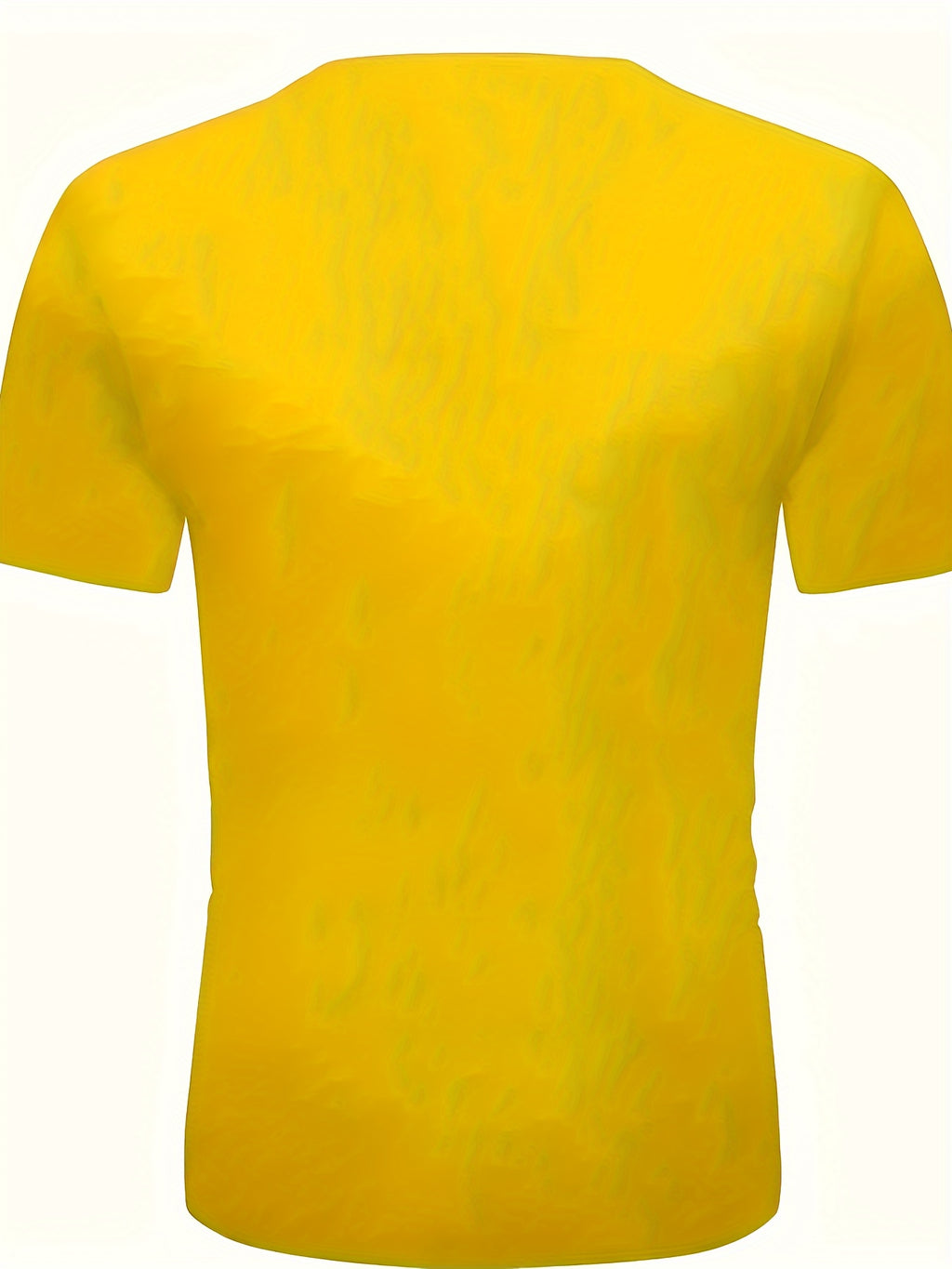 The Bruh Tee in vibrant yellow, featuring a unisex crew neck design and seamless 3D effect pattern - casual streetwear style