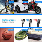 TurboCharge Digital Tire Inflator displayed with LED light and smart display panel - portable air compressor for vehicles