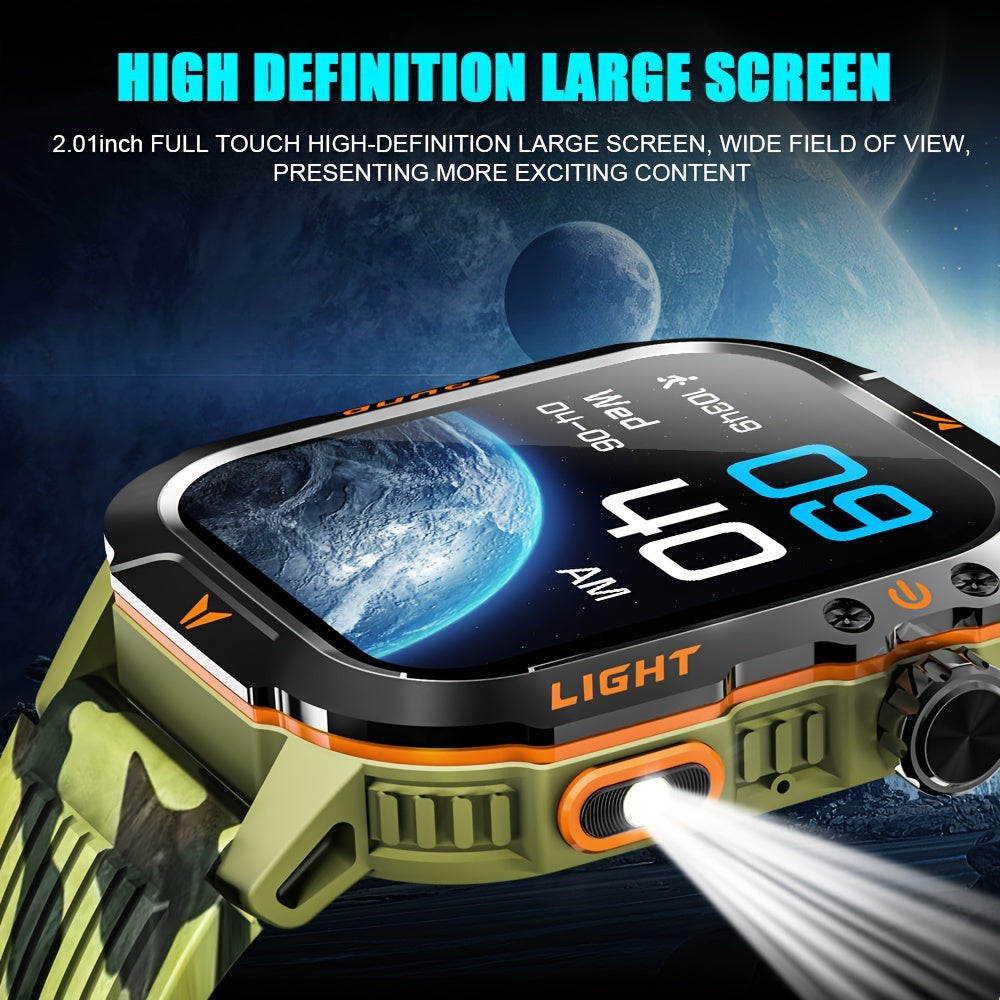 High Max Watch HighPeak TitanX Smart Watch with Call, Fitness Tracker & Flashlight