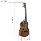 Acoustic Four-String Ukulele 23 Inch option with supplier dimensions of 61 × 20 × 6.7 cm.