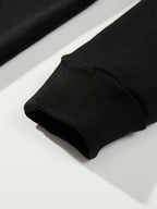 ADHD Frog Meme Hoodie close-up showing the black ribbed sleeve cuff and stitching