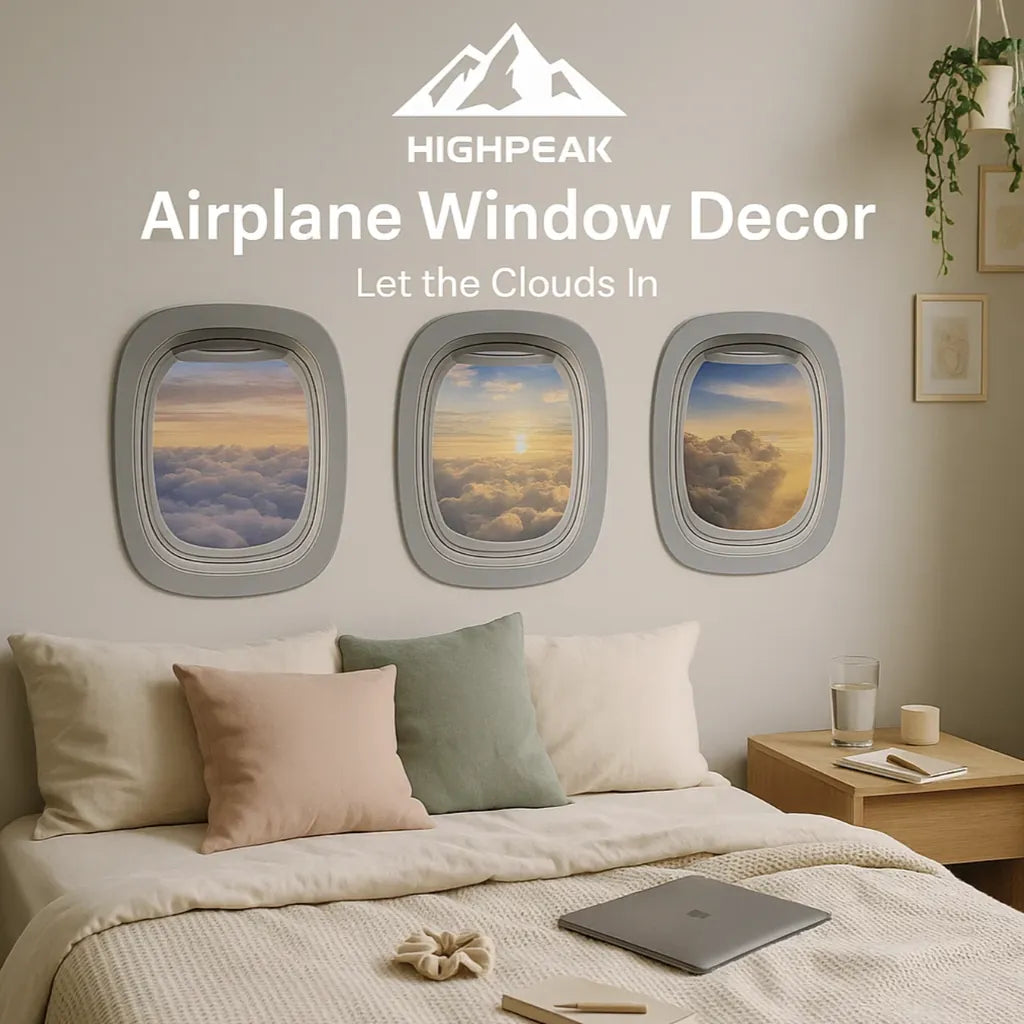 Airplane Window View Decor