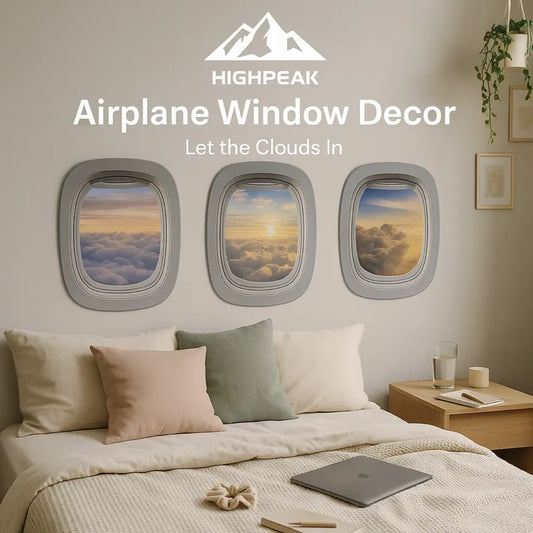 Airplane Window View Decor