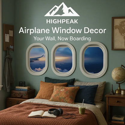 Airplane Window View Decor