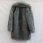 Alpine King Fur Coat dark grey men's faux-fur winter coat – image 3