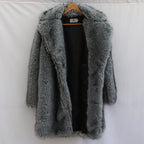 Alpine King Fur Coat dark grey men's faux-fur winter coat – image 4