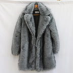 Alpine King Fur Coat dark grey men's faux-fur winter coat – image 5
