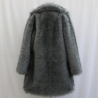 Alpine King Fur Coat dark grey men's faux-fur winter coat – image 6