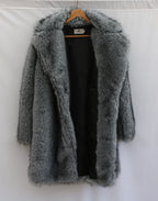Alpine King Fur Coat dark grey men's faux-fur winter coat – image 11