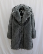 Alpine King Fur Coat dark grey men's faux-fur winter coat – image 14