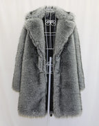 Alpine King Fur Coat dark grey men's faux-fur winter coat – image 16