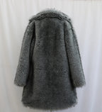 Alpine King Fur Coat dark grey men's faux-fur winter coat – image 18