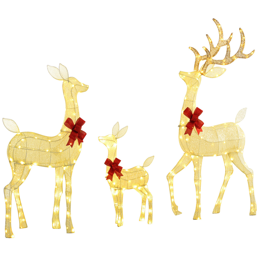 Lighted Christmas Reindeer Set