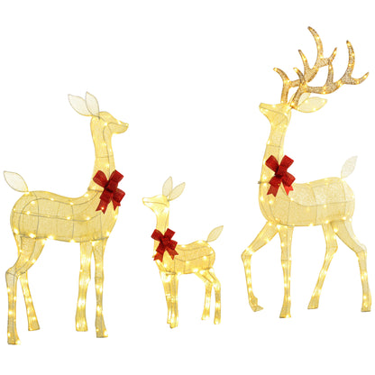 Lighted Christmas Reindeer Set