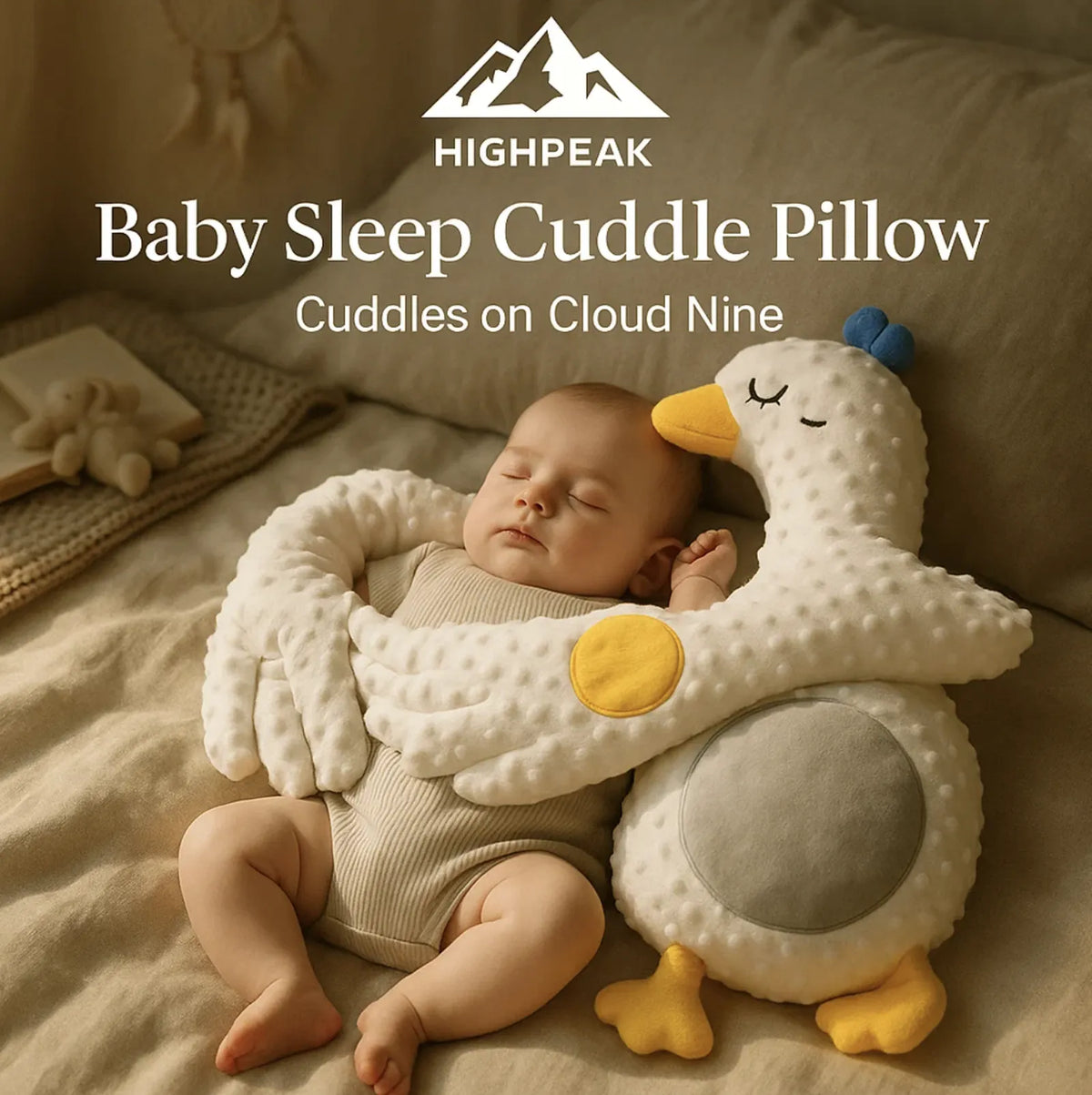 Remote Control Cudle HighPeak Baby Sleep Patting Pillow – Remote Control Plush Soother
