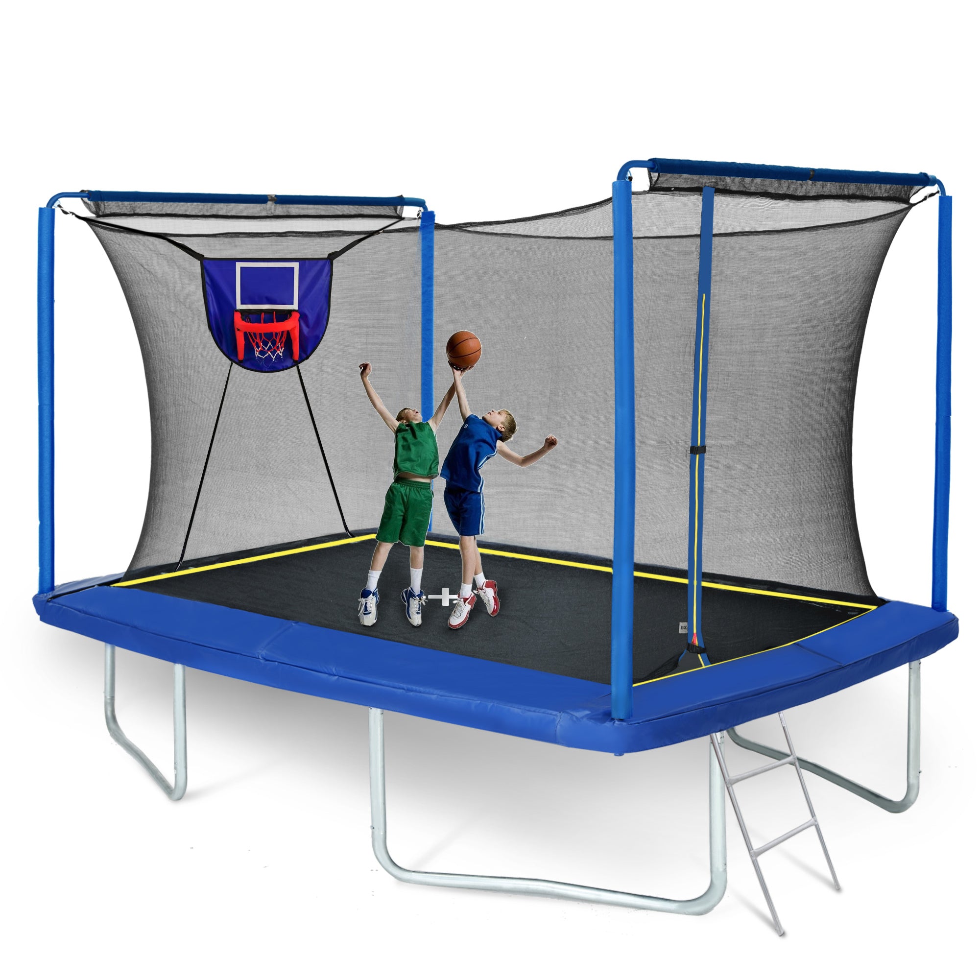 Rectangle Trampoline With Hoop