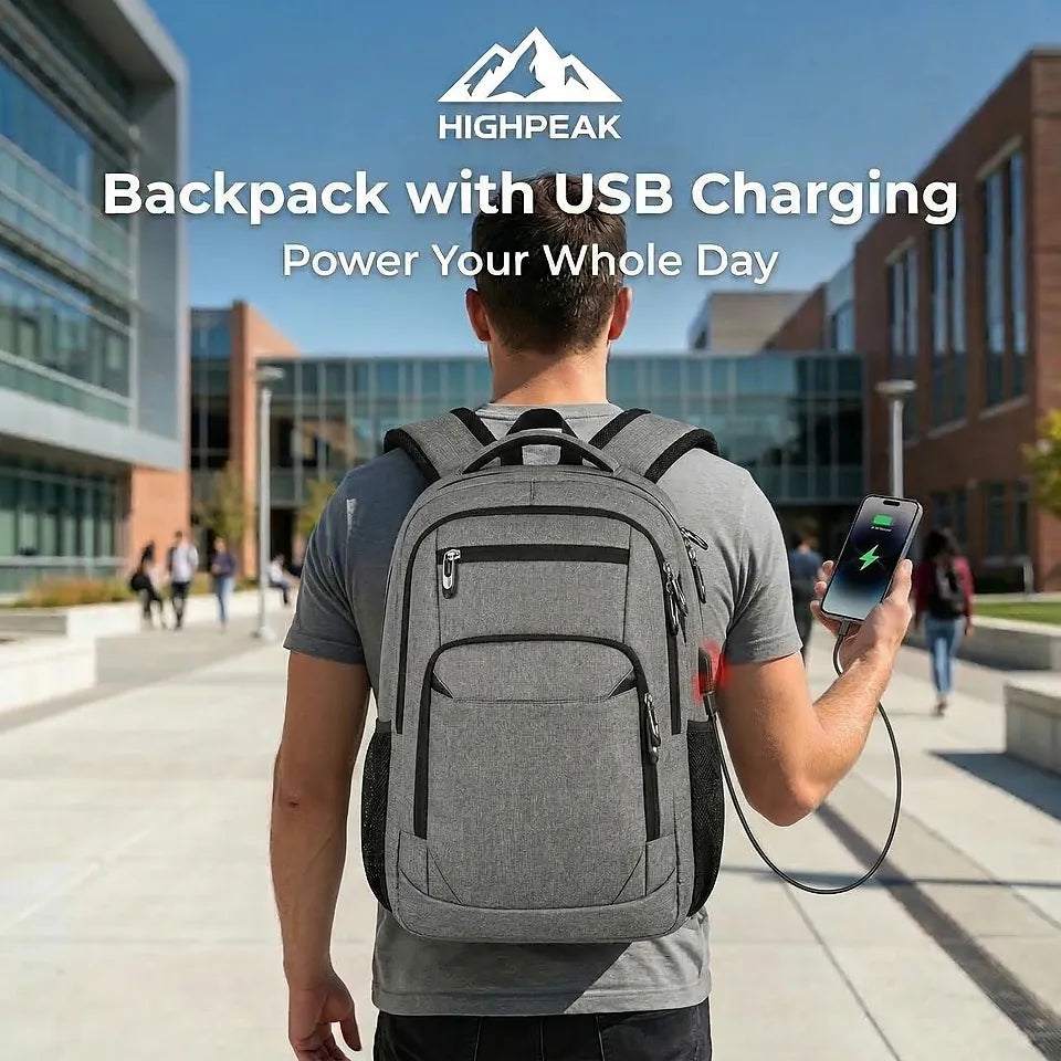 backpack that can charge your laptop Charging with USB port Bags Direct Global 7kg Size 16-Inch Laptop Backpack for Men