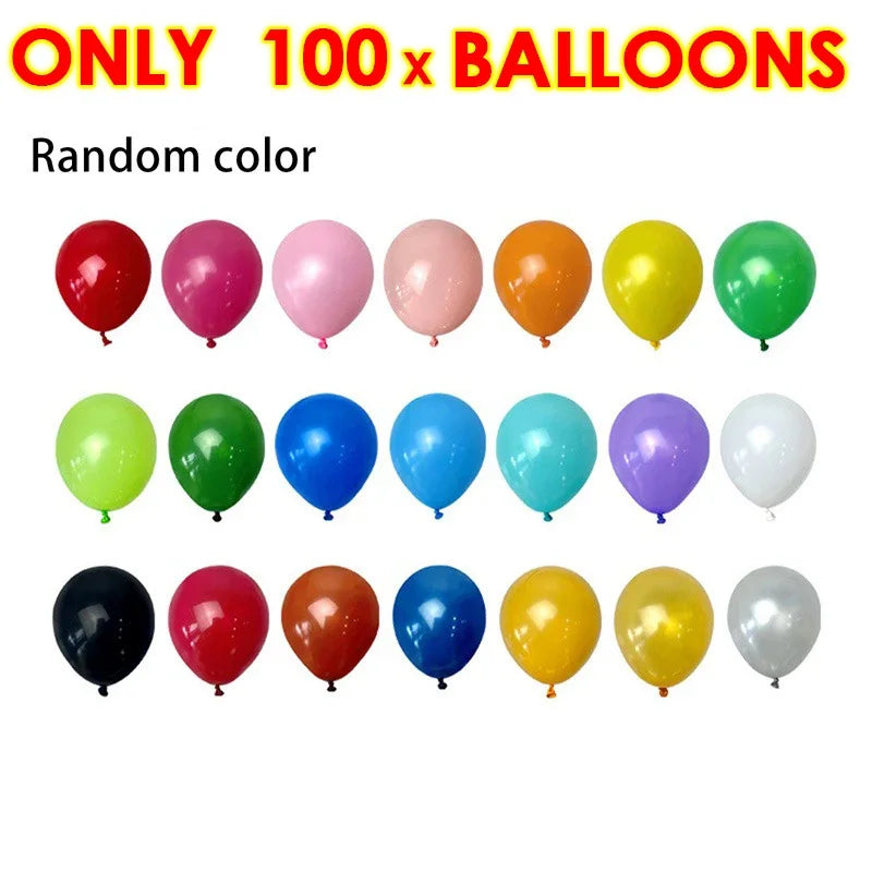 Balloon Fencing Battle Game refill option showing 100 random-color balloons without the wooden game.