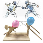 Balloon Fencing Battle Game pink and blue balloon fighters and fencing artwork with a supplier watermark.