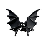 Bat Wing Claw Clip in black shown from the front against a plain white background.