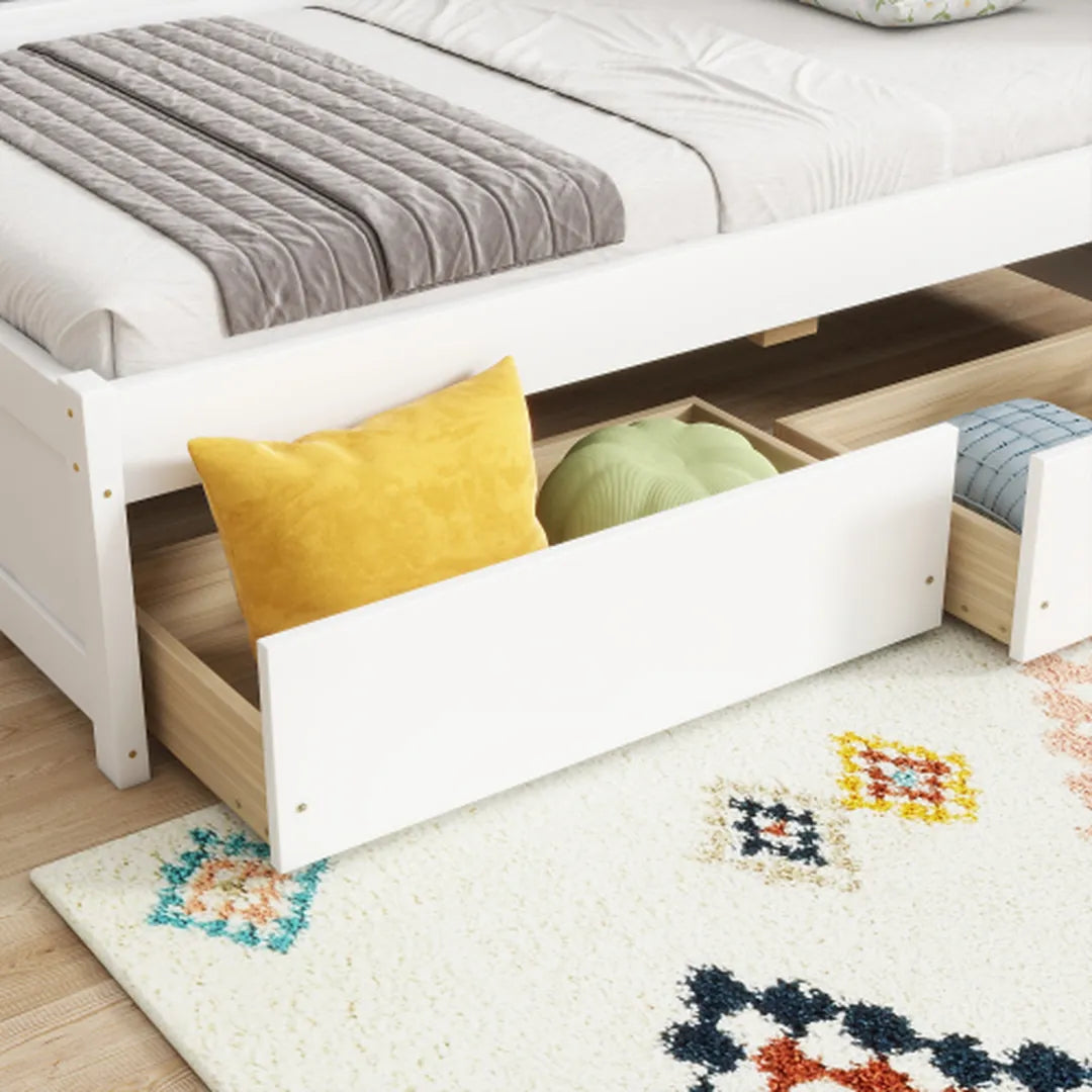 Corner Bed Frame with Stands