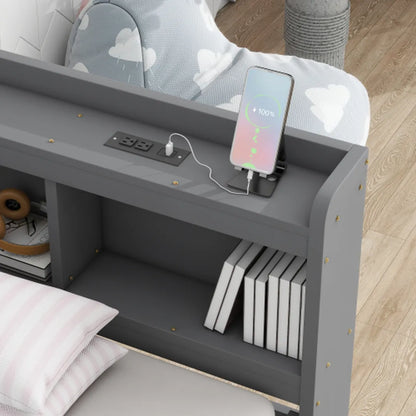 Corner Bed Frame with Stands